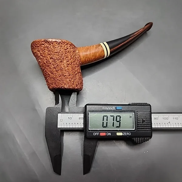 Old Nellie Rusticated Reverse Volcano, Estate Briar Pipe, American Estates [SOLD] - Image 12