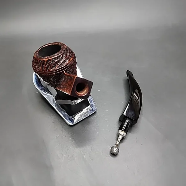 Sasieni Four Dot Grosvenor Patent, Rusticated Bulldog Estate Briar Pipe, English Estates - Image 11