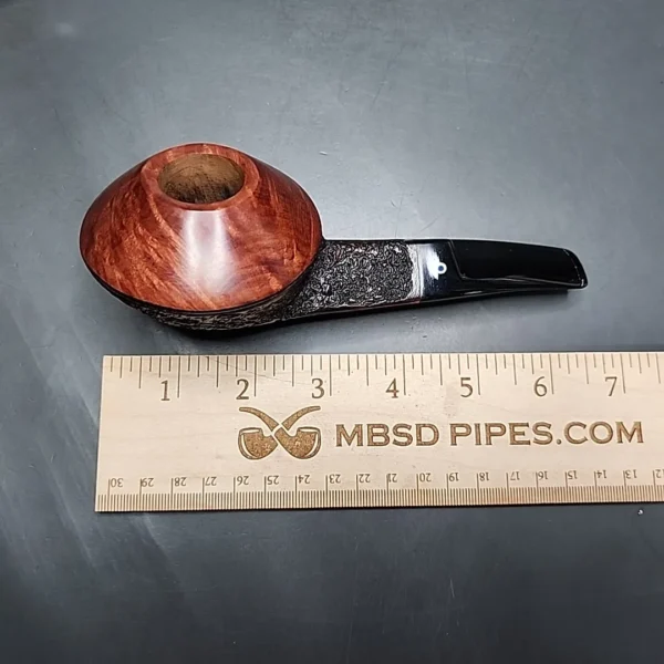Ardor Urano Big 2021 Partially Rusticated Bulldog Estate Briar Pipe, Italian Estates [SOLD] - Image 12