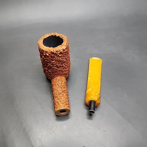 Pipe Tristan Rusticated Billiard Handmade Briar Pipe, New - Image 13