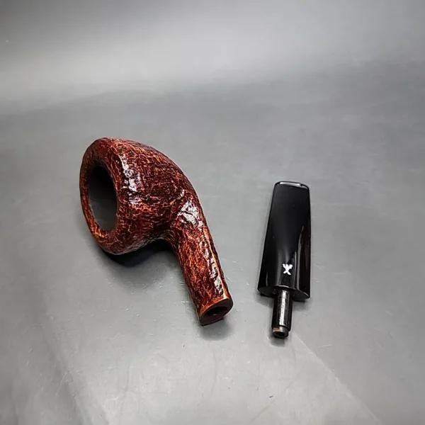 Savinelli Hercules 316 EX Rusticated Bent Pot Briar Pipe, New - Image 13