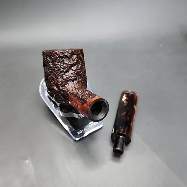 Ascorti Business KS Rusticated Billiard Estate Briar Pipe, Italian Estates - Image 13