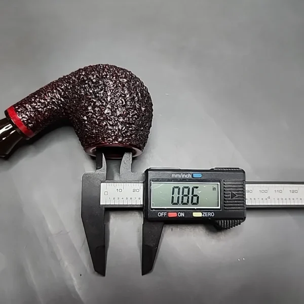 Rinaldo Lithos YY Titania, Rusticated Apple Estate Briar Pipe, Unsmoked [SOLD] - Image 13