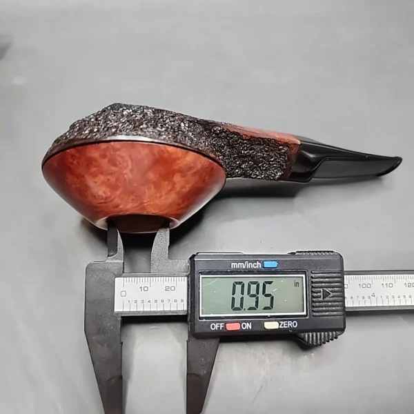 Ardor Urano Big 2021 Partially Rusticated Bulldog Estate Briar Pipe, Italian Estates [SOLD] - Image 13