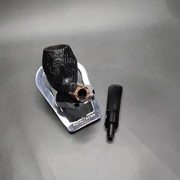 Morgan Workshop Sandblasted Bent Egg Briar Pipe, New - Image 13