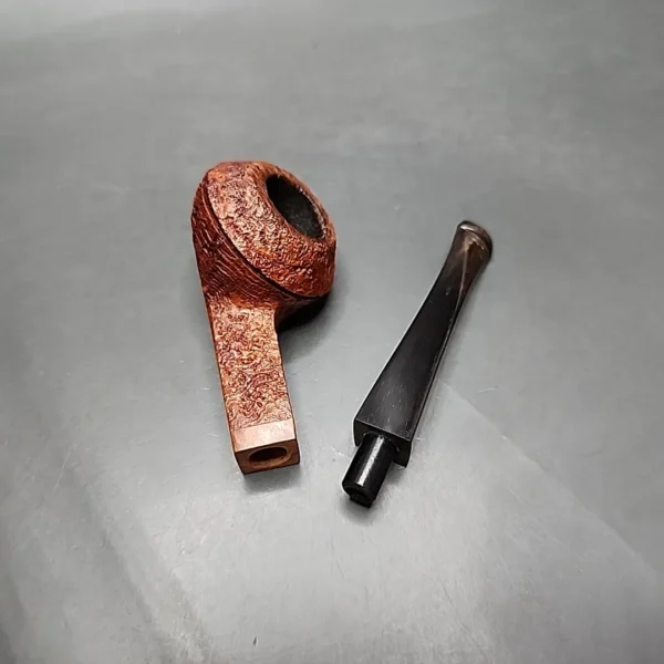 Talbert Pipes Ligne Bretagne Sandblasted Straight Bulldog Estate Briar Pipe, American Estates [SOLD] - Image 13
