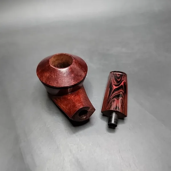 Mutcat Smooth Surfing Bulldog Handmade Briar Pipe, New - Image 13