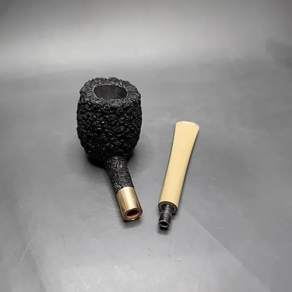 Pipe Tristan Rusticated Apple Handmade Briar Pipe, New - Image 13