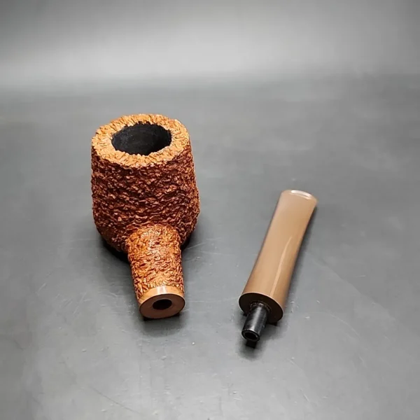 Pipe Tristan Shape 55 Rusticated Handmade Briar Pipe - Image 14