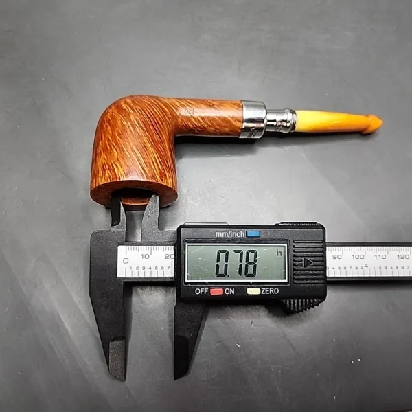 Peterson Amber Spigot 120 Smooth Dublin Estate Briar Pipe, Unsmoked [SOLD] - Image 13