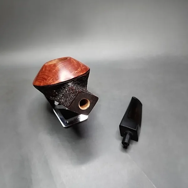 Ardor Urano Big 2021 Partially Rusticated Bulldog Estate Briar Pipe, Italian Estates [SOLD] - Image 14