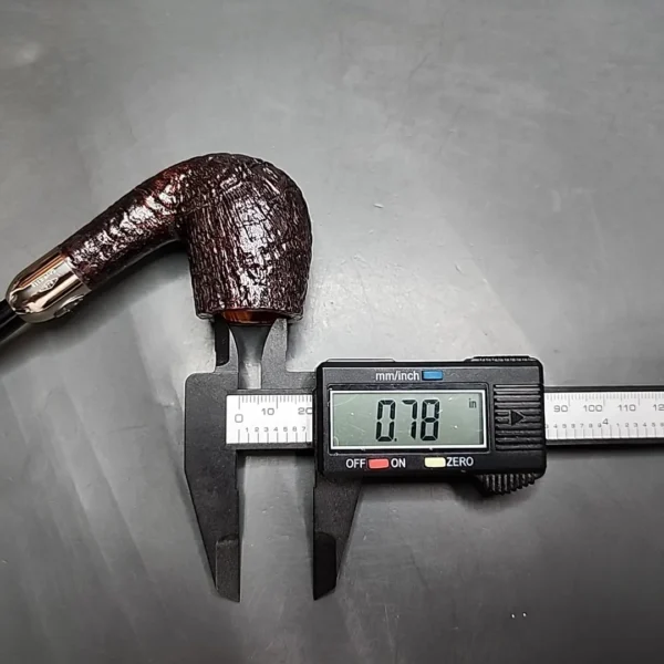Savinelli 130th Anniversary Sandblasted Bent Billiard Estate Briar Pipe, Unsmoked - Image 14