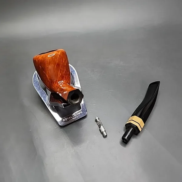 Chacom Hexagone 859 Sandblasted Bent Dublin Estate Briar Pipe, Unsmoked [SOLD] - Image 14