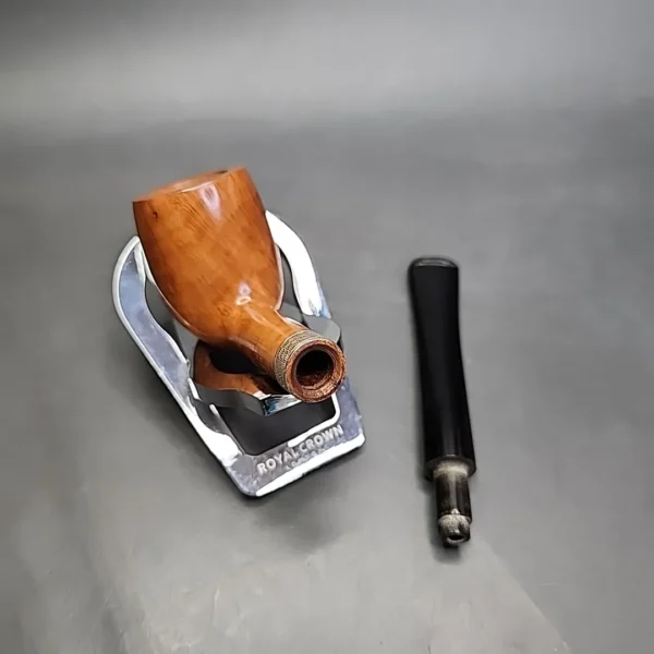 Jacobean Natural by Les Wood Smooth Straight Billiard Estate Briar Pipe, Unsmoked - Image 14