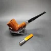 Peterson Amber Spigot 120 Smooth Dublin Estate Briar Pipe, Unsmoked [SOLD] - Image 15