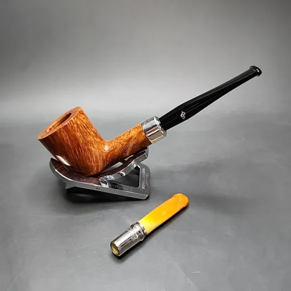 Peterson Amber Spigot 120 Smooth Dublin Estate Briar Pipe, Unsmoked [SOLD] - Image 15