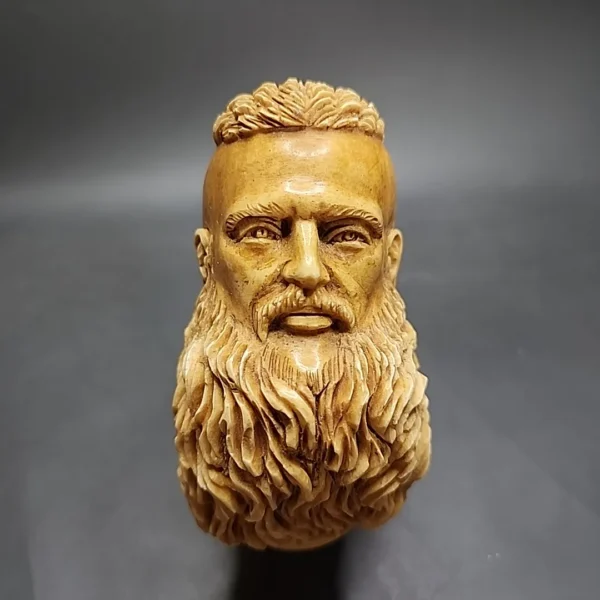 MBSD Meerschaum Masters by Kenan, Magnum Ragnar Viking Block Meerschaum Pipe, New - Image 4