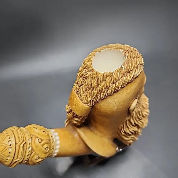 MBSD Meerschaum Masters by Kenan, Magnum Ragnar Viking Block Meerschaum Pipe, New - Image 7