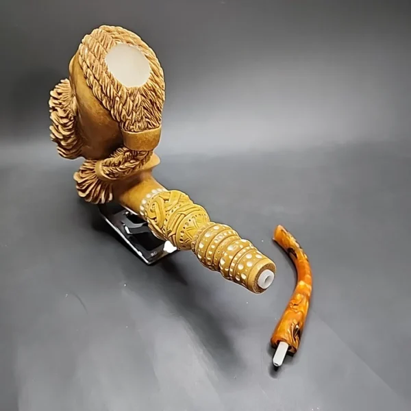 MBSD Meerschaum Masters by Kenan, Magnum Ragnar Viking Block Meerschaum Pipe, New - Image 11