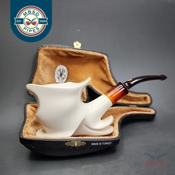 SMS Boot Estate Block Meerschaum Pipe, Unsmoked