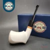 MBSD Meerschaum Deluxe Freehand Stack Block Meerschaum Pipe, Briar-Mortise