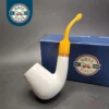 MBSD Meerschaum Deluxe Bent Egg Block Meerschaum Pipe, Briar-Mortise