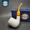 MBSD Meerschaum Deluxe True Lattice Billiard Block Meerschaum Pipe, Briar-Mortise