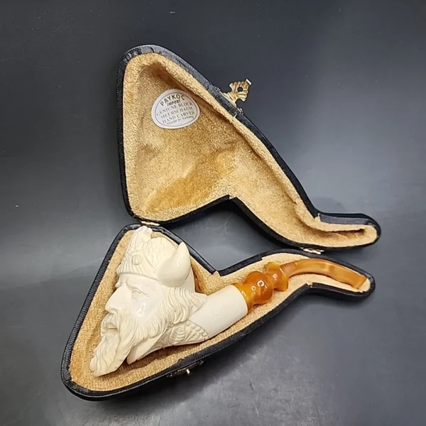 Paykoc Block Meerschaum Viking Estate Pipe, Unsmoked - Image 3