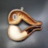 SMS Smooth Danish Egg Estate Block Meerschaum Pipe - Image 3