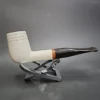 MBSD Meerschaum Deluxe Straight Billiard Block Meerschaum Pipe, Briar-Mortise - Image 3