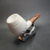 MBSD Meerschaum Deluxe Belge Block Meerschaum Pipe, Briar-Mortise - Image 5
