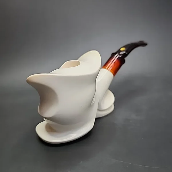 SMS Boot Estate Block Meerschaum Pipe, Unsmoked - Image 5