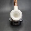 MBSD Meerschaum Deluxe Belge Block Meerschaum Pipe, Briar-Mortise - Image 6