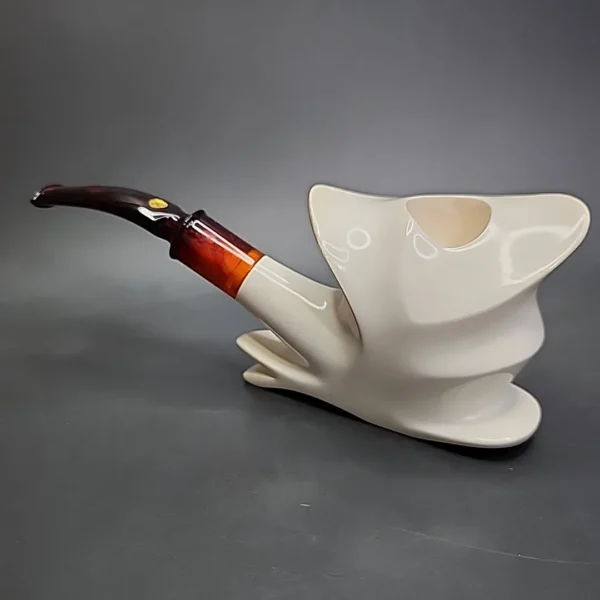 SMS Boot Estate Block Meerschaum Pipe, Unsmoked - Image 6