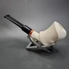 MBSD Meerschaum Deluxe Freehand Stack Block Meerschaum Pipe, Briar-Mortise - Image 7