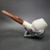 MBSD Meerschaum Deluxe Belge Block Meerschaum Pipe, Briar-Mortise - Image 8