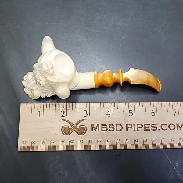 Paykoc Block Meerschaum Viking Estate Pipe, Unsmoked - Image 9