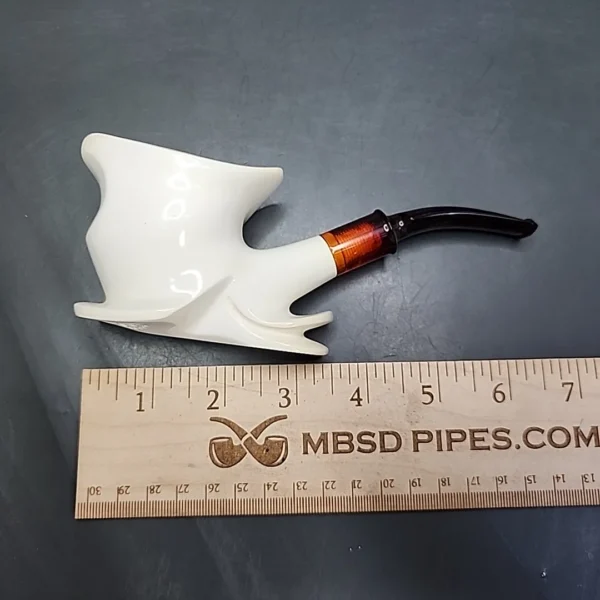 SMS Boot Estate Block Meerschaum Pipe, Unsmoked - Image 9