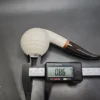 MBSD Meerschaum Deluxe Bent Apple Block Meerschaum Pipe, Briar-Mortise - Image 9