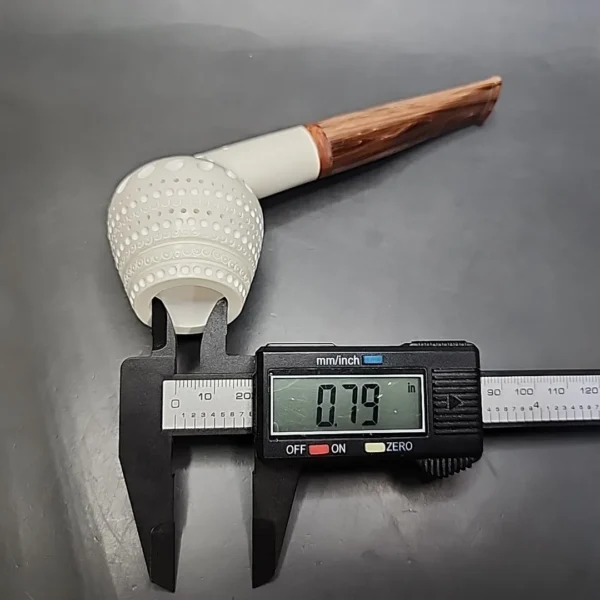 MBSD Meerschaum Deluxe Belge Block Meerschaum Pipe, Briar-Mortise - Image 10