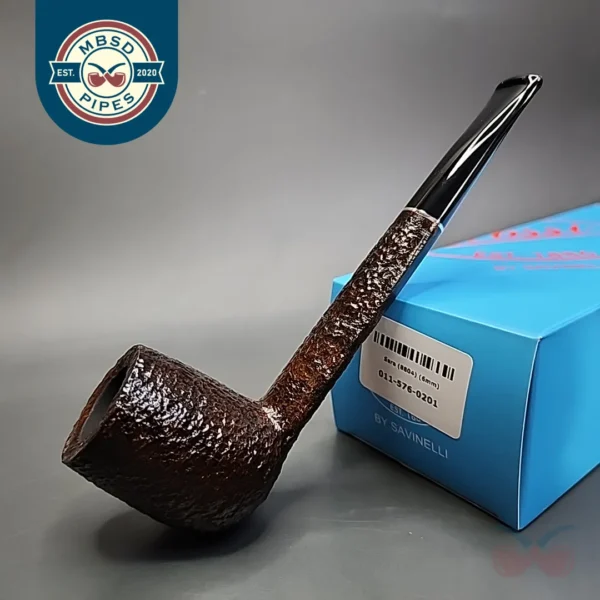Rossi by Savinelli Sera 8804 Rusticated Canadian Briar Pipe, 6mm, New