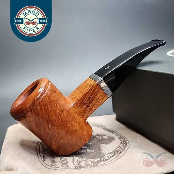 Ser Jacopo L2 Smooth Poker Estate Briar Pipe, Unsmoked
