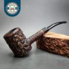 Savinelli Capri Root Briar 310 Rusticated Poker Estate Briar Pipe, Italian Estates