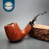 Design Berlin Starline Smooth Bent Brandy Estate Briar Pipe, Unsmoked, 9mm