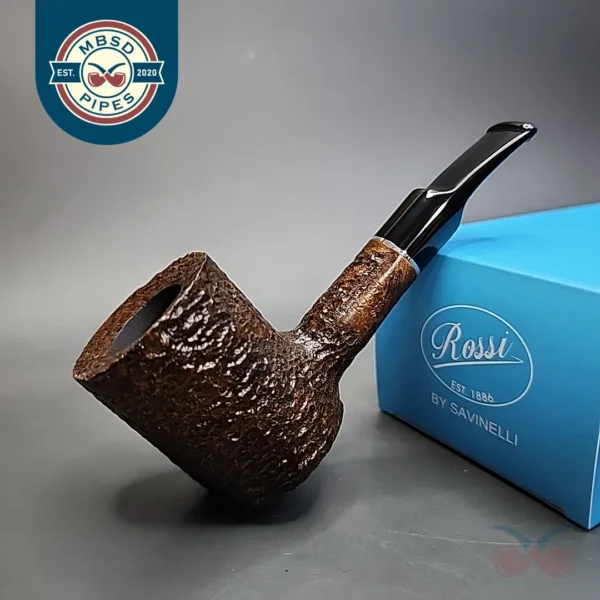 Rossi Sera 8311 Rusticated Poker Briar Pipe, 6mm, New