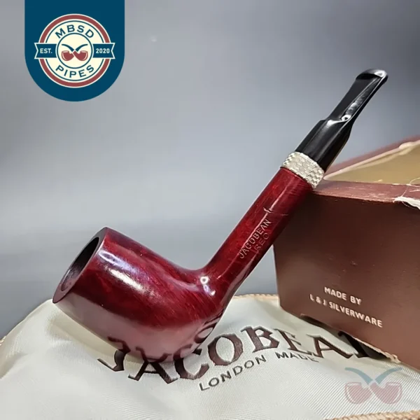 Jacobean Reo by Les Wood, Smooth Lovat Estate Briar Pipe, Unsmoked