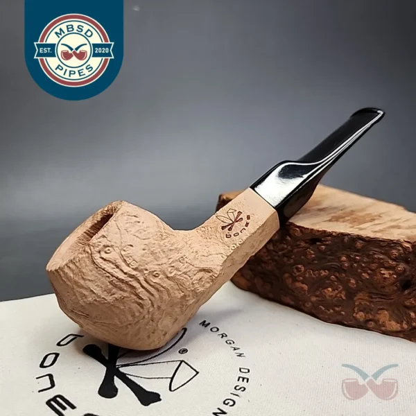 Morgan Bones Straight Bulldog Briar Pipe, New