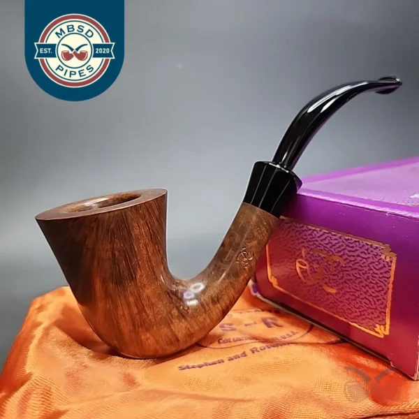 S&R Woodcrafters for PCI 1989 Smooth Calabash Estate Briar Pipe, Unsmoked