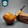 Doctors Pipes Double Flash Bamboo Brandy Handmade Briar Pipe, New