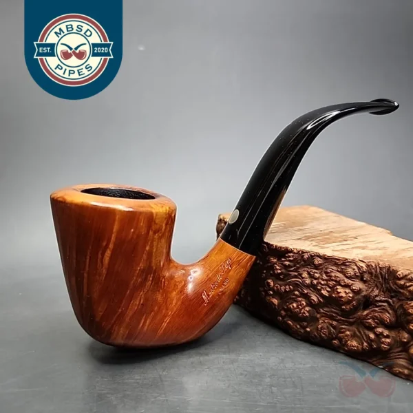 Mastro De Paja 3B One Sun Bent Dublin Estate Briar Pipe, Italian Estates